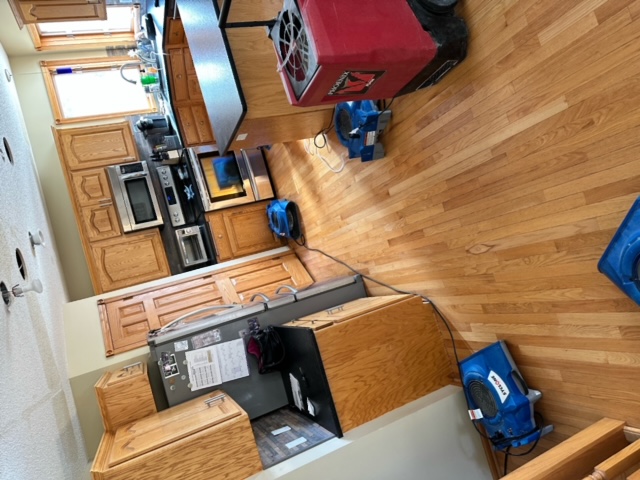 Professional water damage restoration equipment deployed in Paynesville, MN